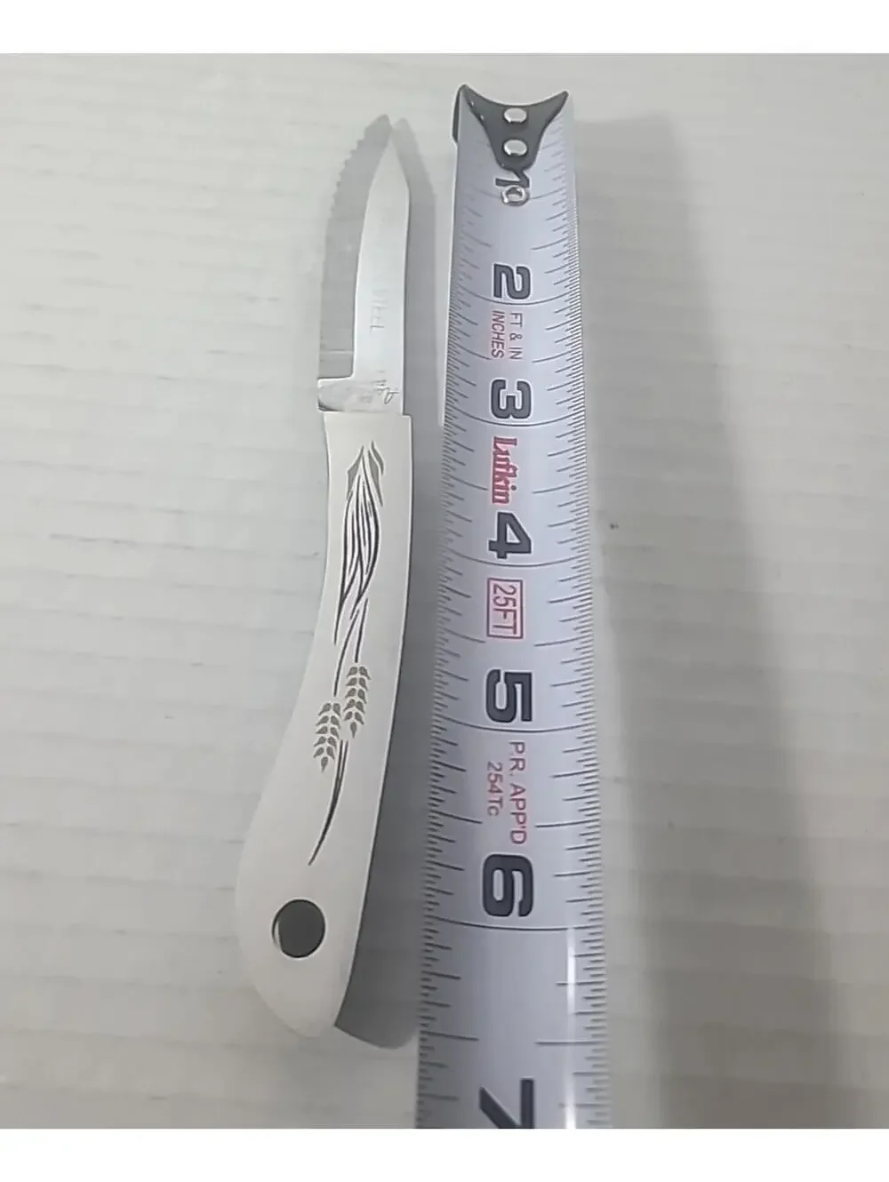 Set Of 5 Ashton Japan Vintage Knives, Stainless Steel, Decorative Handle